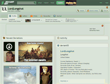 Tablet Screenshot of lordlongshot.deviantart.com