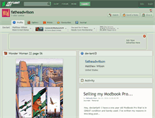 Tablet Screenshot of fatheadwilson.deviantart.com