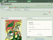 Tablet Screenshot of kidcoelacanth.deviantart.com
