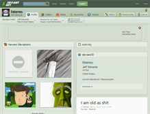 Tablet Screenshot of listereo.deviantart.com