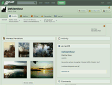 Tablet Screenshot of dahliamrose.deviantart.com