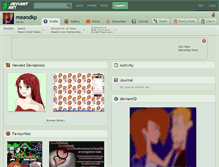 Tablet Screenshot of meandkp.deviantart.com