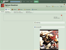 Tablet Screenshot of digimon-shoutmon.deviantart.com