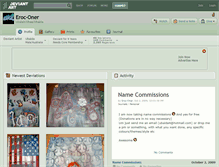 Tablet Screenshot of eroc-oner.deviantart.com