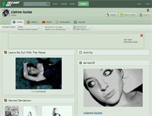 Tablet Screenshot of clairee-louise.deviantart.com
