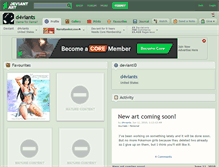 Tablet Screenshot of d4viants.deviantart.com