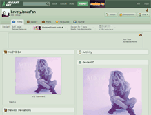 Tablet Screenshot of lovelyjonasfan.deviantart.com