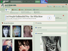 Tablet Screenshot of ally-dead-girl.deviantart.com
