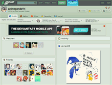 Tablet Screenshot of animepanda94.deviantart.com
