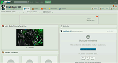 Desktop Screenshot of deathdealer409.deviantart.com