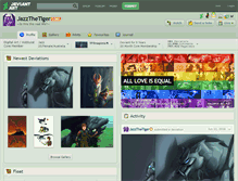 Tablet Screenshot of jazzthetiger.deviantart.com