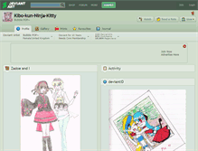 Tablet Screenshot of kibo-kun-ninja-kitty.deviantart.com