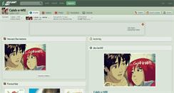 Desktop Screenshot of caleb-x-will.deviantart.com