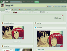 Tablet Screenshot of caleb-x-will.deviantart.com