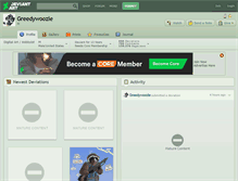Tablet Screenshot of greedywoozle.deviantart.com