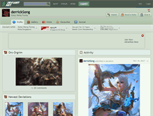Tablet Screenshot of derricksong.deviantart.com