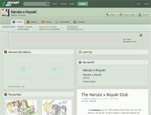 Tablet Screenshot of naruto-x-koyuki.deviantart.com