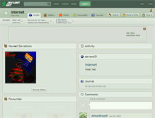 Tablet Screenshot of internet.deviantart.com