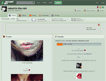 Tablet Screenshot of naked-in-the-rain.deviantart.com