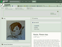Tablet Screenshot of coyearth.deviantart.com
