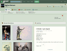 Tablet Screenshot of bigfoot-benson.deviantart.com