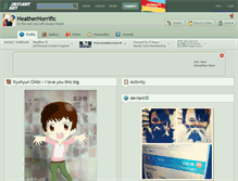 Tablet Screenshot of heatherhorrific.deviantart.com