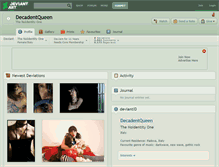Tablet Screenshot of decadentqueen.deviantart.com