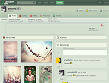 Tablet Screenshot of antonia333.deviantart.com