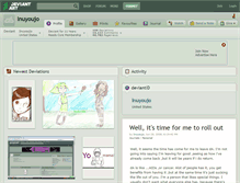 Tablet Screenshot of inuyoujo.deviantart.com