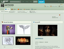 Tablet Screenshot of amutokisses.deviantart.com