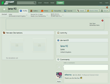Tablet Screenshot of lana-92.deviantart.com