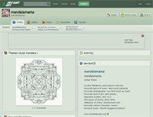 Tablet Screenshot of mandalamama.deviantart.com