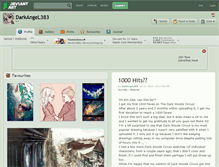 Tablet Screenshot of darkangel383.deviantart.com