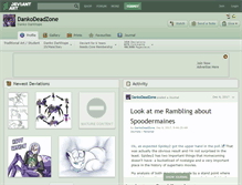 Tablet Screenshot of dankodeadzone.deviantart.com