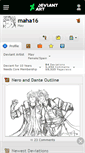 Mobile Screenshot of maha16.deviantart.com