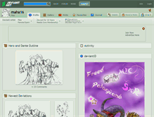 Tablet Screenshot of maha16.deviantart.com