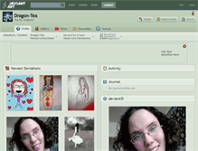 Tablet Screenshot of dragon-tea.deviantart.com