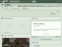 Tablet Screenshot of k1t5un3.deviantart.com