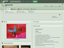 Tablet Screenshot of capricorn30.deviantart.com