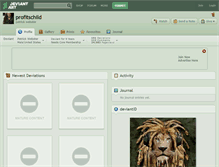 Tablet Screenshot of profitschild.deviantart.com