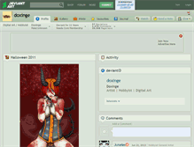 Tablet Screenshot of doxinge.deviantart.com