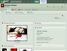 Tablet Screenshot of dracula-contessa.deviantart.com