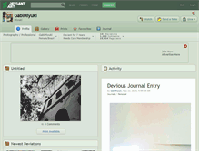 Tablet Screenshot of gabimiyuki.deviantart.com