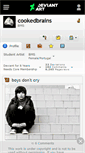 Mobile Screenshot of cookedbrains.deviantart.com