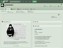 Tablet Screenshot of cookedbrains.deviantart.com
