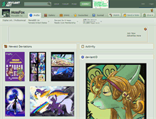 Tablet Screenshot of mossfox.deviantart.com