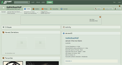 Desktop Screenshot of gothicrosewolf.deviantart.com