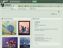 Tablet Screenshot of cristitrian.deviantart.com