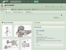 Tablet Screenshot of ian-s-monster.deviantart.com