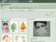 Tablet Screenshot of koreya-kun.deviantart.com